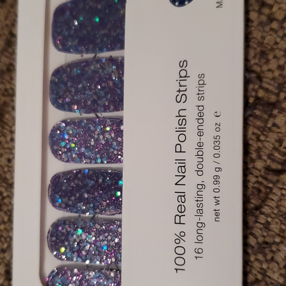 mardi gras nail strips